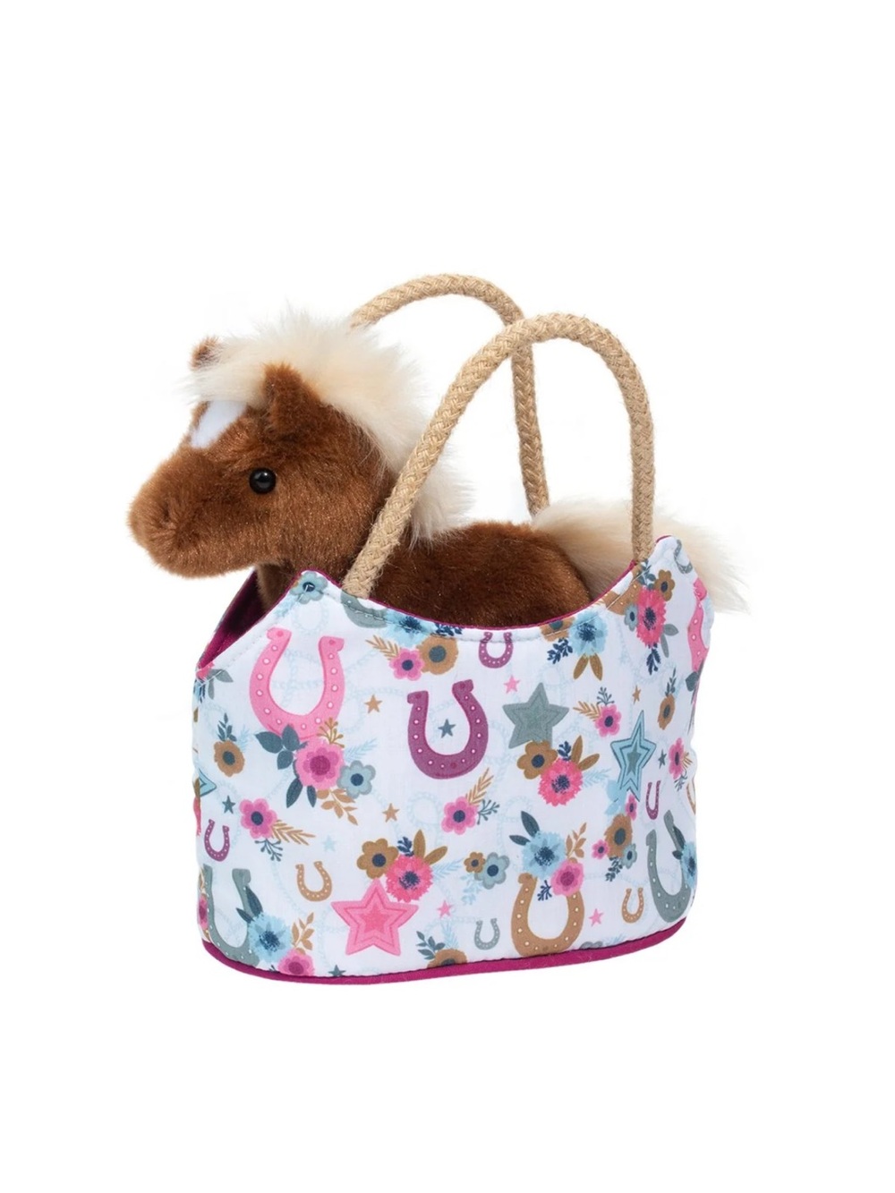 Douglas Sassy Pet Sack Boho Horseshoe with Horse - NWT!